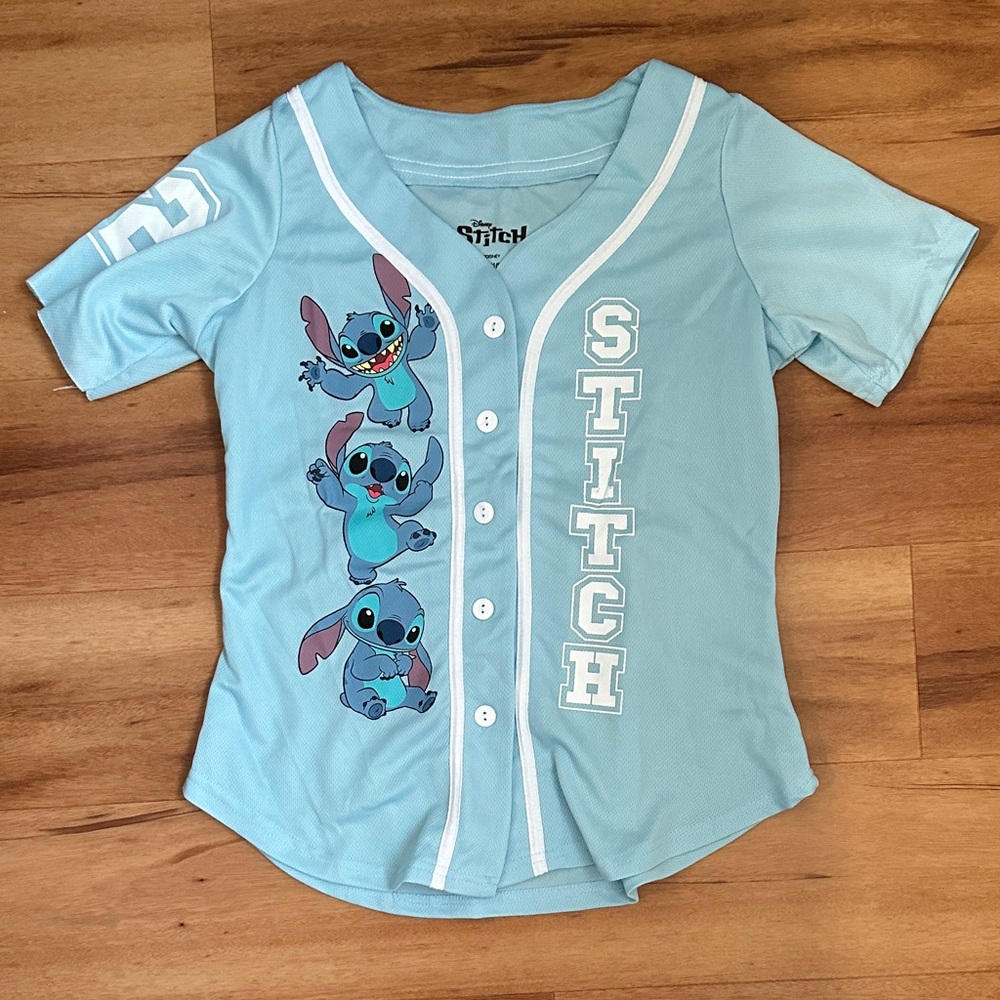 Disney | Stitch Kids Baseball Shirt - Light Blue